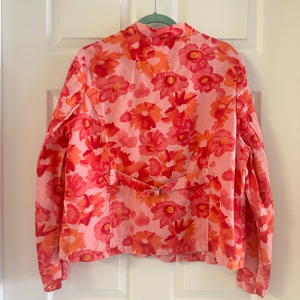 Sundance Catalog. Sundance Sunrise Bloom Blazer. Floral. EUC! Size Petite XL. - Picture 8 of 8